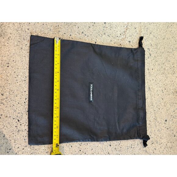 Dolce & Gabbana Black Dust Bag – 14.5x11.5 – Logo Drawstring Pouch - Picture 1 of 9